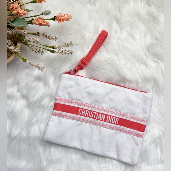Christian Dior Terry Cloth Clutch - Picture 1 of 2